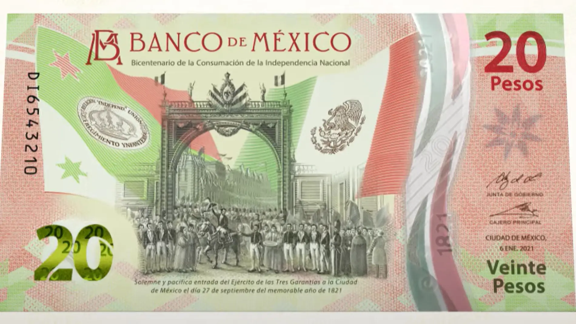 billete veinte pesos